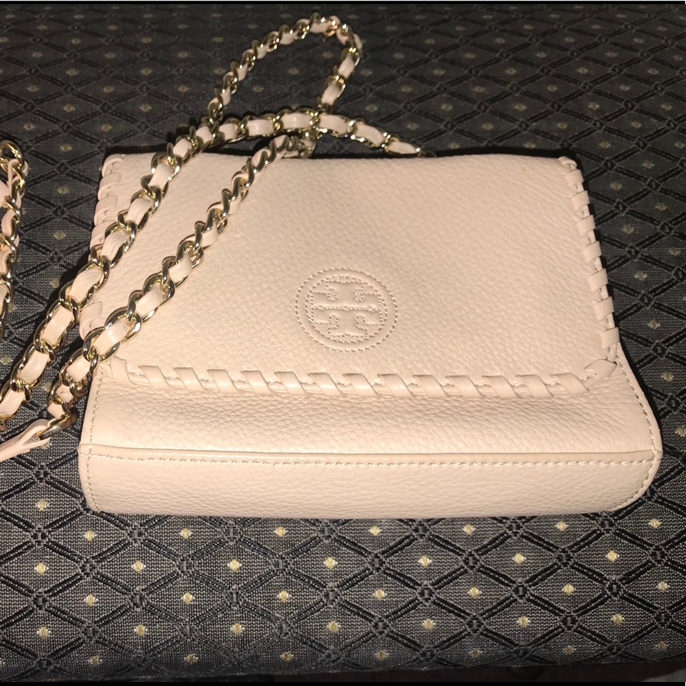 Light blush mini Tory Burch crossbody